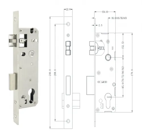 Электронный SMART-замок Ozlocks HL-F46/SM+/MF "High-Tech" фото 2
