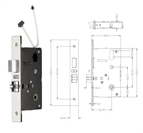 Электронный гостиничный замок Ozlocks HL-F04/H/TM фото 2