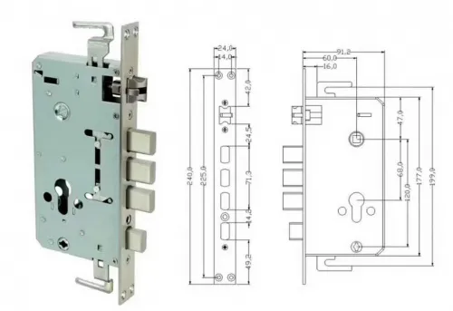 Электронный SMART-замок Ozlocks HL-F33/SM/MF фото 2