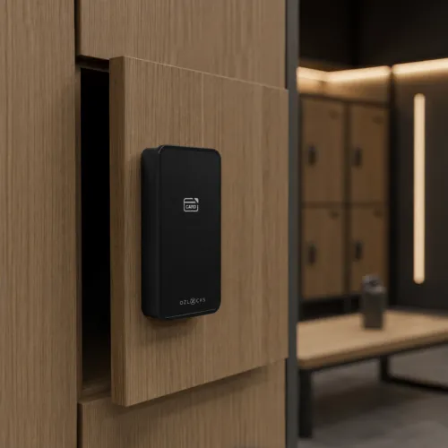 Мебельный электронный замок Ozlocks фиксированный выбор 13,56 MHz с антивандальным корпусом SL-F11/F/MF/W