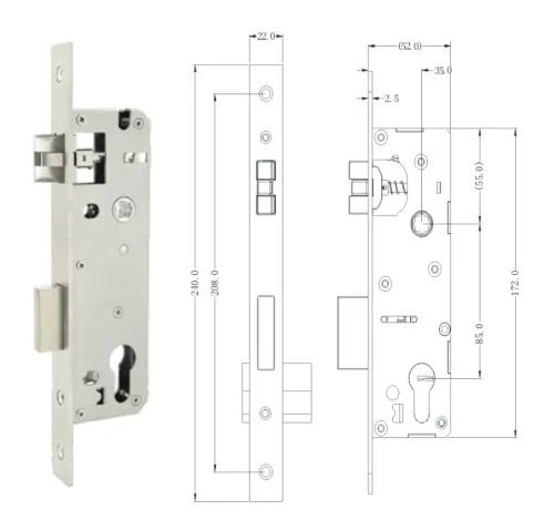 Электронный гостиничный замок OZLocks HL-F42/H/MF  фото фото 2