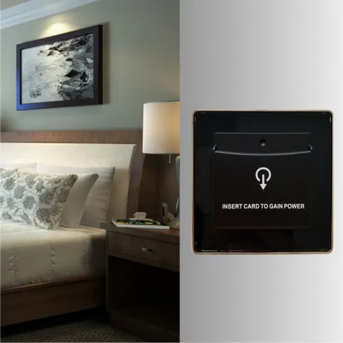 Сетевой энергосберегающий выключатель Ozlocks SW-F04/N/MF/black фото 6