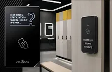 Мебельный электронный замок Ozlocks свободный выбор с инфотерминалом 13,56 MHz SL-F33/FS/MF/Pt