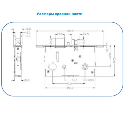 Электронный гостиничный замок Ozlocks HL-F21/H/MF фото 7