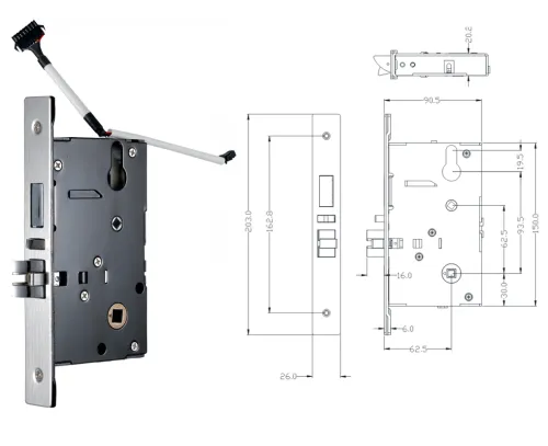 Электронный гостиничный замок Ozlocks HL-F04/H/MF  фото фото 2