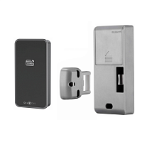 Мебельный электронный замок Ozlocks свободный выбор с инфотерминалом 13,56 MHz с антивандальным корпусом SL-F11/FS/MF/Wt